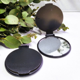 Make-up  zakspiegeltje | zwart | vanaf 5 stuks