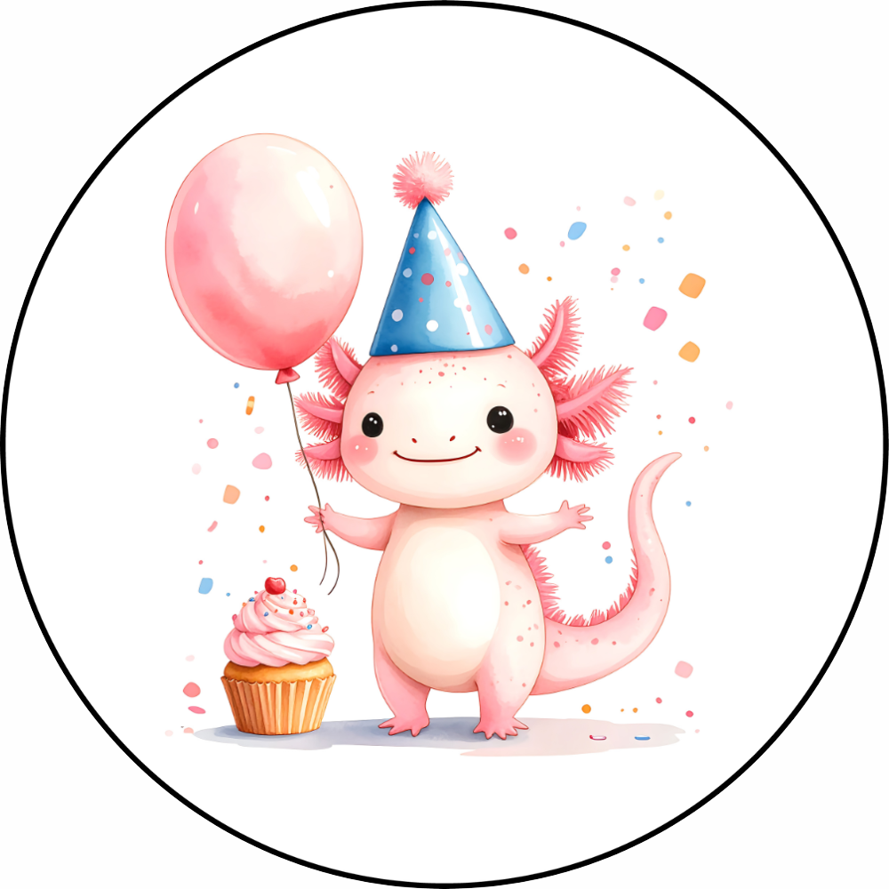 Sticker | Axolotl | 5 cm | vanaf 10 stuks
