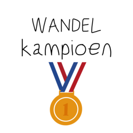 Stickers | Wandel Kampioen | 5 cm | vanaf 10 stuks