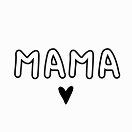 Moederdag sticker | MAMA ♥ | 5 x 2,5 cm | vanaf 10 stuks