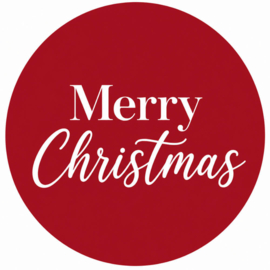 Kerststicker 'Merry Christmas'