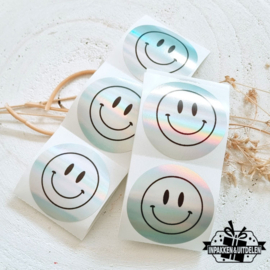 Holographics stickers "Smiley" | vanaf 10 stuks