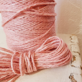 Jute touw | roze | 3mm | 10 meter