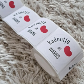 Ronde stickers laten drukken met logo [5 cm] | 25 stuks