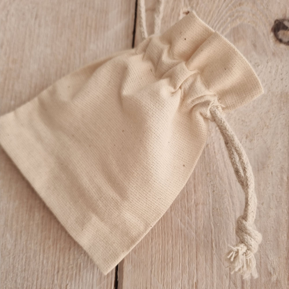 Katoenen zakjes | naturel | 10 x 8 cm