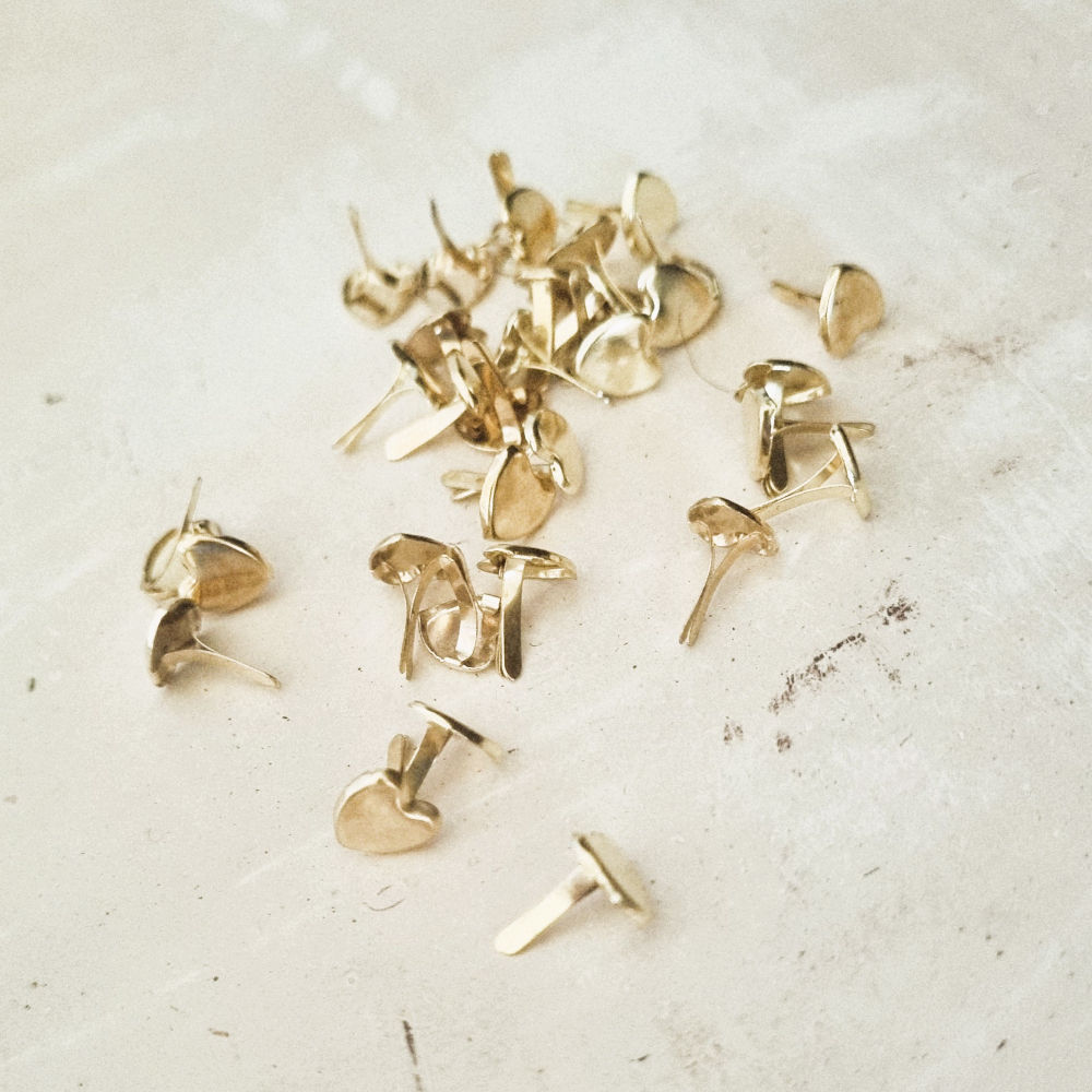 Hartjes splitpen | goud | 9 mm