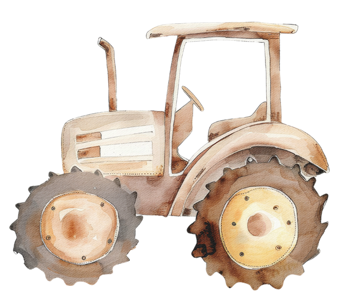 Strijk applicatie | Traktor | 9 x 8 cm