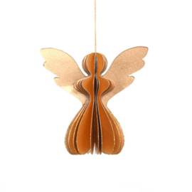 Engel papier goudkleurig | 12,5 cm