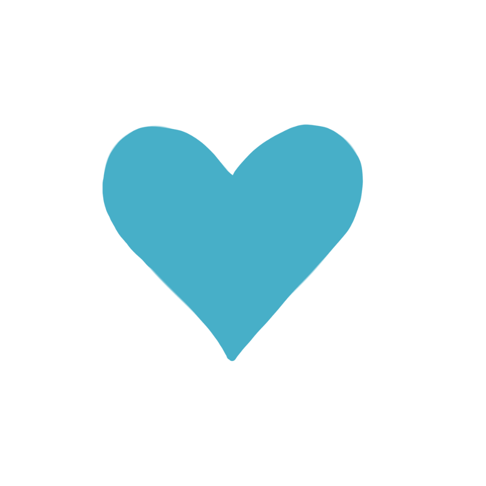 Hartjes stickers | blauw | 5 cm | vanaf 10 stuks
