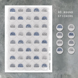 Stickervel "Little hand draw scenes"