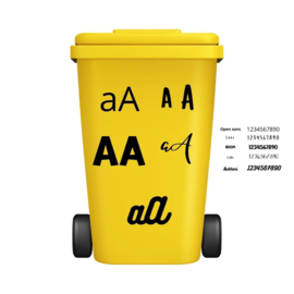 Alfabet stickers
