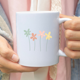 Rub on sticker, flowers