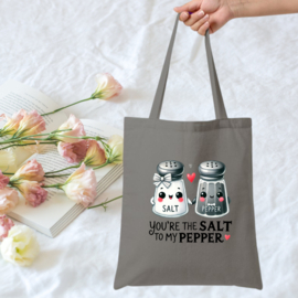 Strijk applicatie | You're the salt to my pepper | in 3 maten