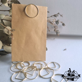Paperclips | rond | goud | 2,5 cm | vanaf 25 stuks