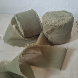 Chiffon lint | zijdelint | groen [Pantone nummer 5615] | vanaf 5 mtr