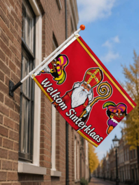 Sinterklaas Vlag Welkom Sinterklaas - 90 x 60 cm - 100% Polyester
