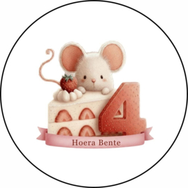 Muisjes traktatie stickers met naam