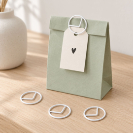Ronde Paperclips Wit 2,5 cm - 25 stuks