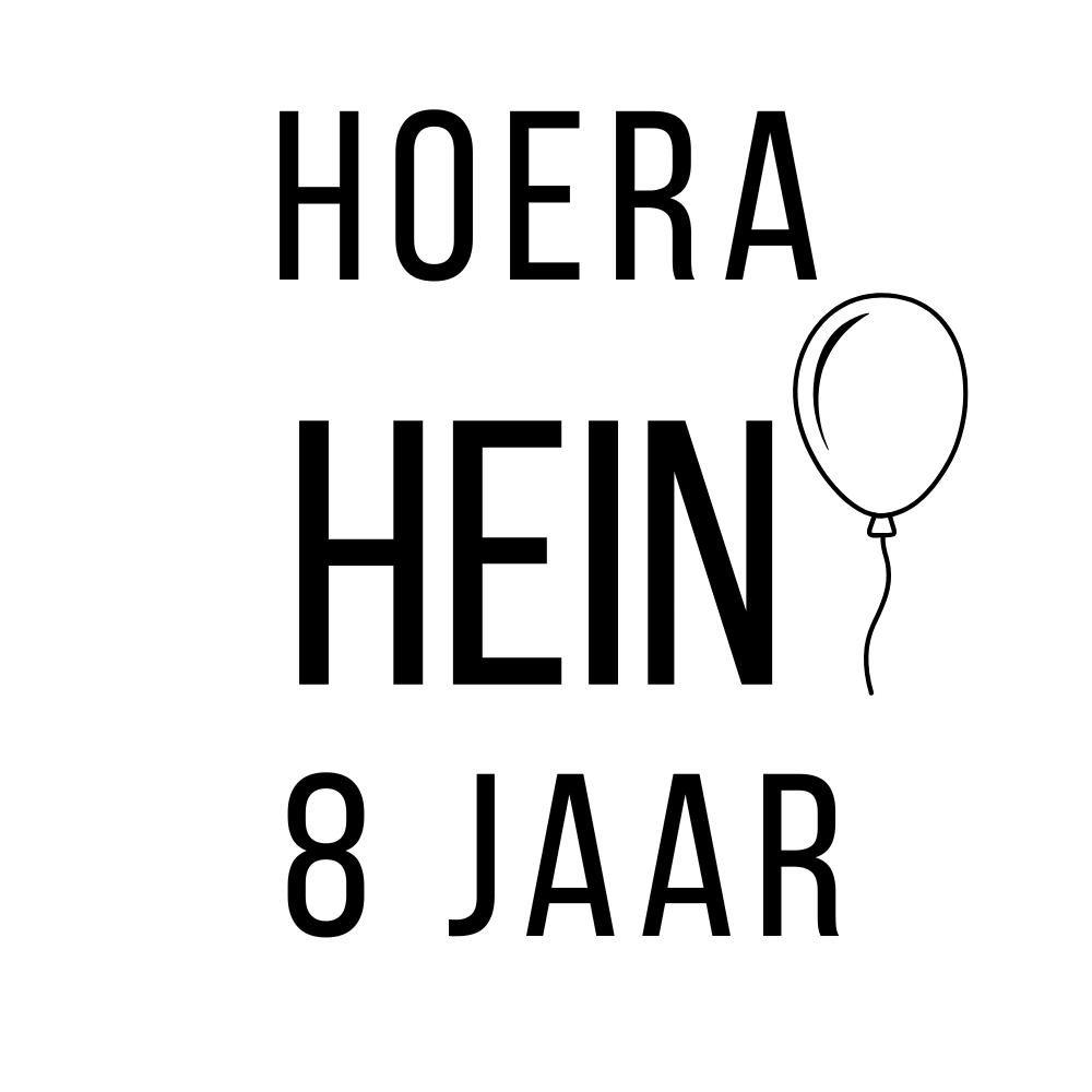 Traktatiestickers | Ballon + naam + leeftijd | 10 stuks
