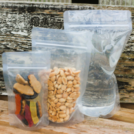 Hersluitbare stazakken transparant 110 x 160 mm (250 ml)  | 10 stuks