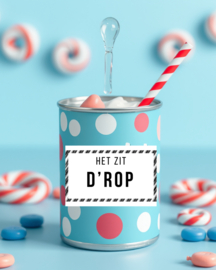 Sticker | Het zit D'rop | 15 x 10 cm | vanaf 5 stuks