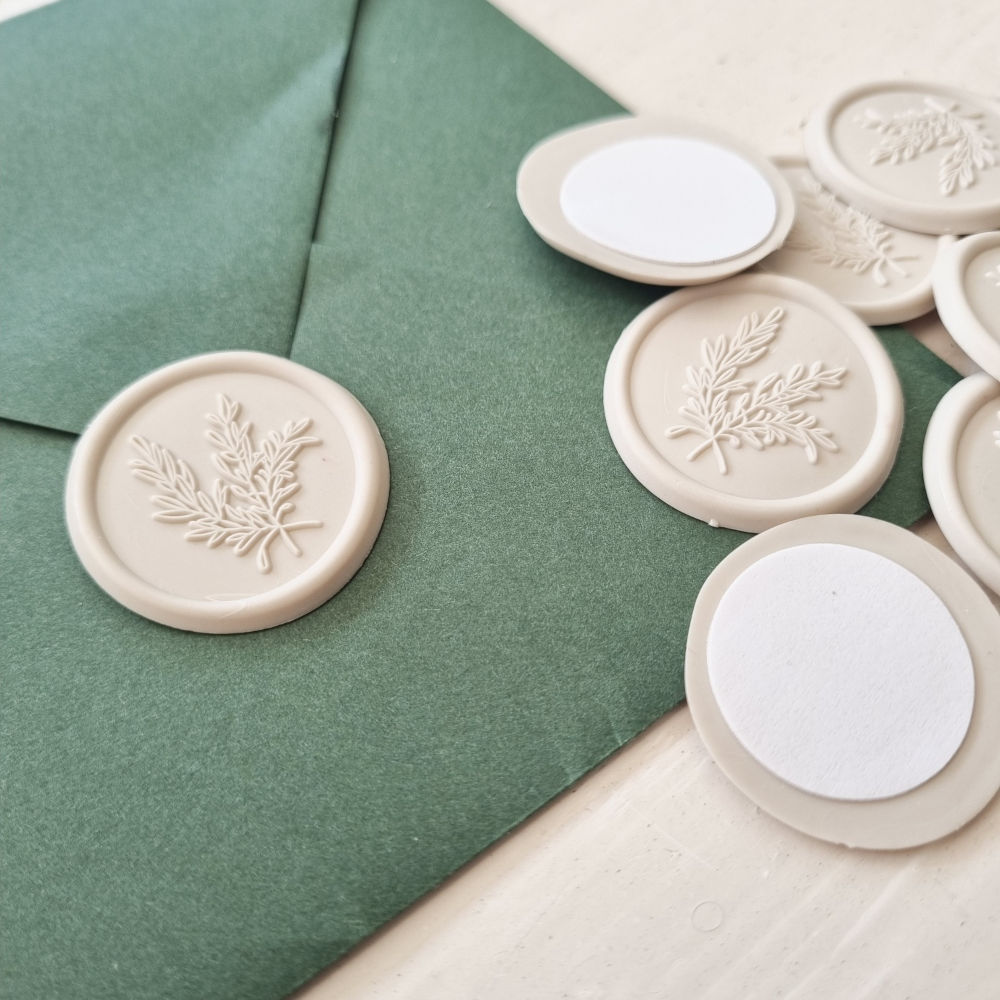 Wax zegel  | naturel | rozemarijn | 25 stuks