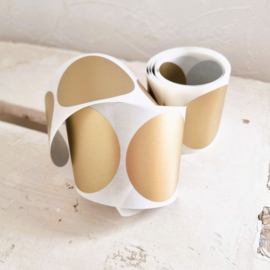 Krasstickers | rond | goud | 5 cm | vanaf 10 stuks