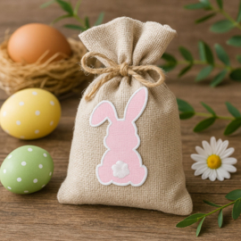 Easter bunny | patch | roze