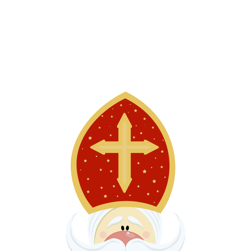 Naam stickers Sinterklaas | 5 cm | vanaf 10 stuks