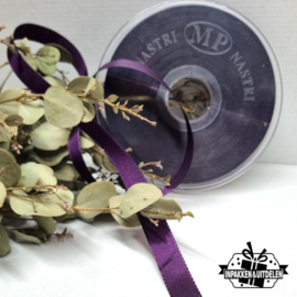 5 meter | Taft satijnlint | Aubergine [1,5 cm breed]