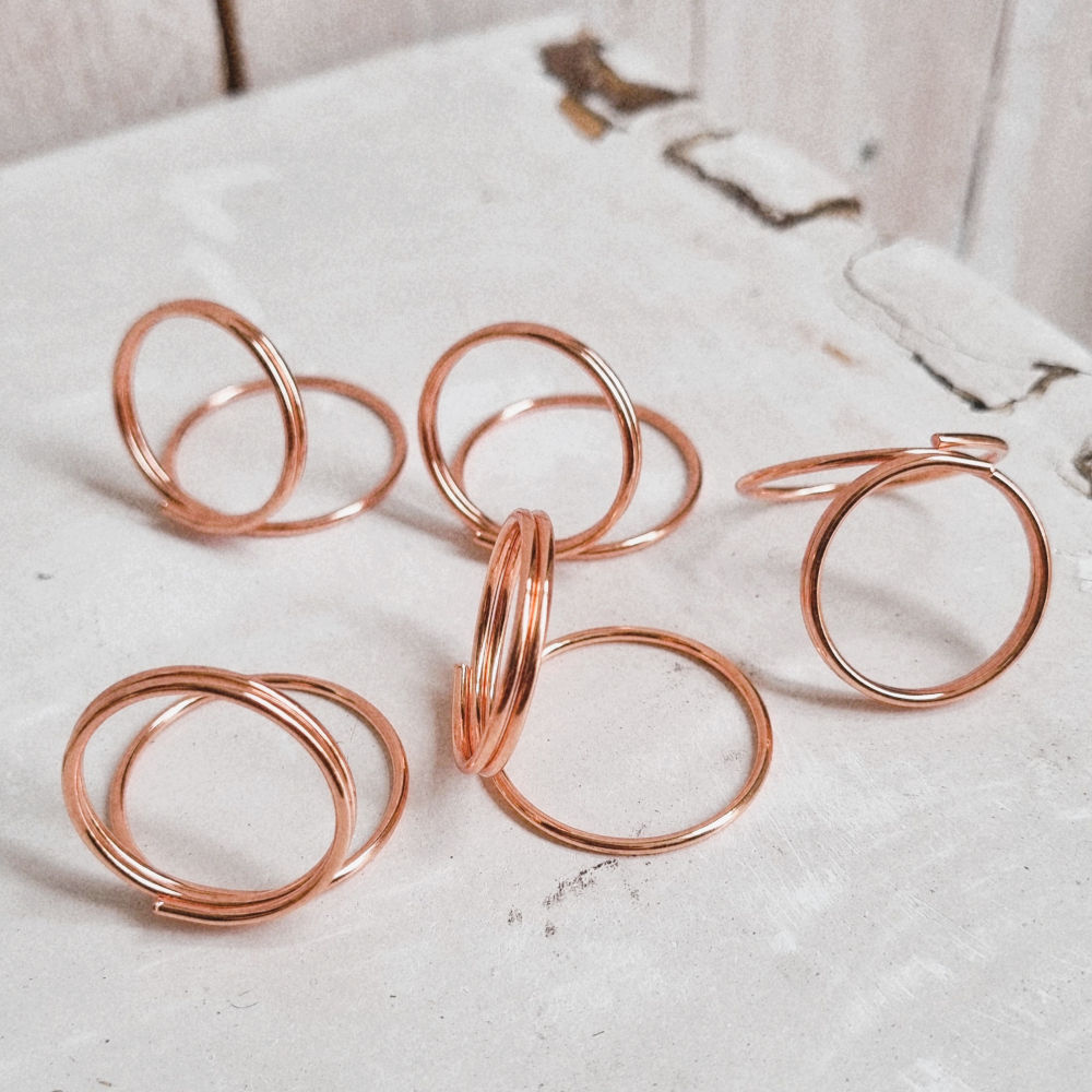 Kaarthouders | rond | rosegold | 25 stuks