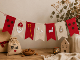 Sinterklaasslinger van 100% Wolvilt - Traditioneel & Duurzaam