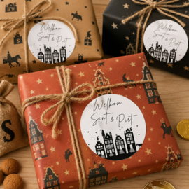 Sinterklaas stickers 'Welkom Sint & Piet"