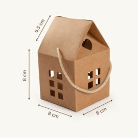 Kartonnen huisjes van kraftkarton