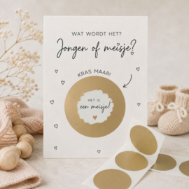 Krasstickers Rond Goud 2,5 cm - 10 stuks