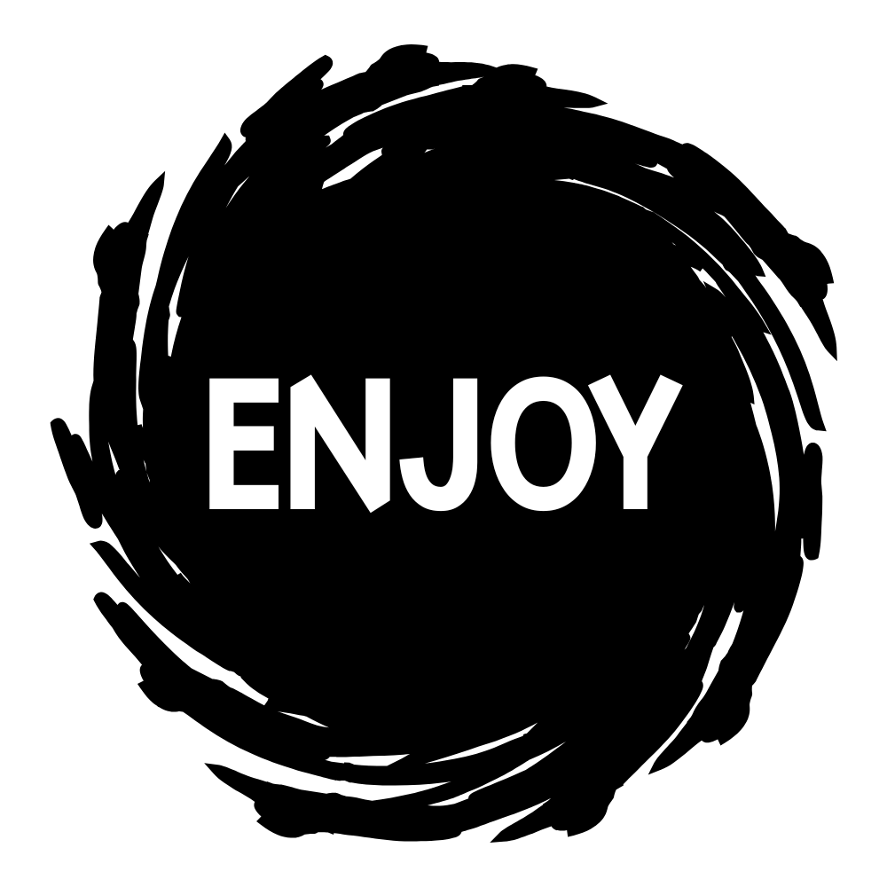 Verjaardags stickers | Enjoy | 5 cm | vanaf 10 stuks