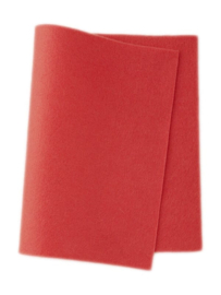 Warm roze - 100% wolvilt lapje 20 x 30 cm