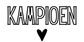 4 daagse stickers | Kampioen | 5 x 2,5 cm | vanaf 10 stuks
