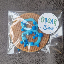 Vrolijke stickers met naam, 5 cm, 10 stuks