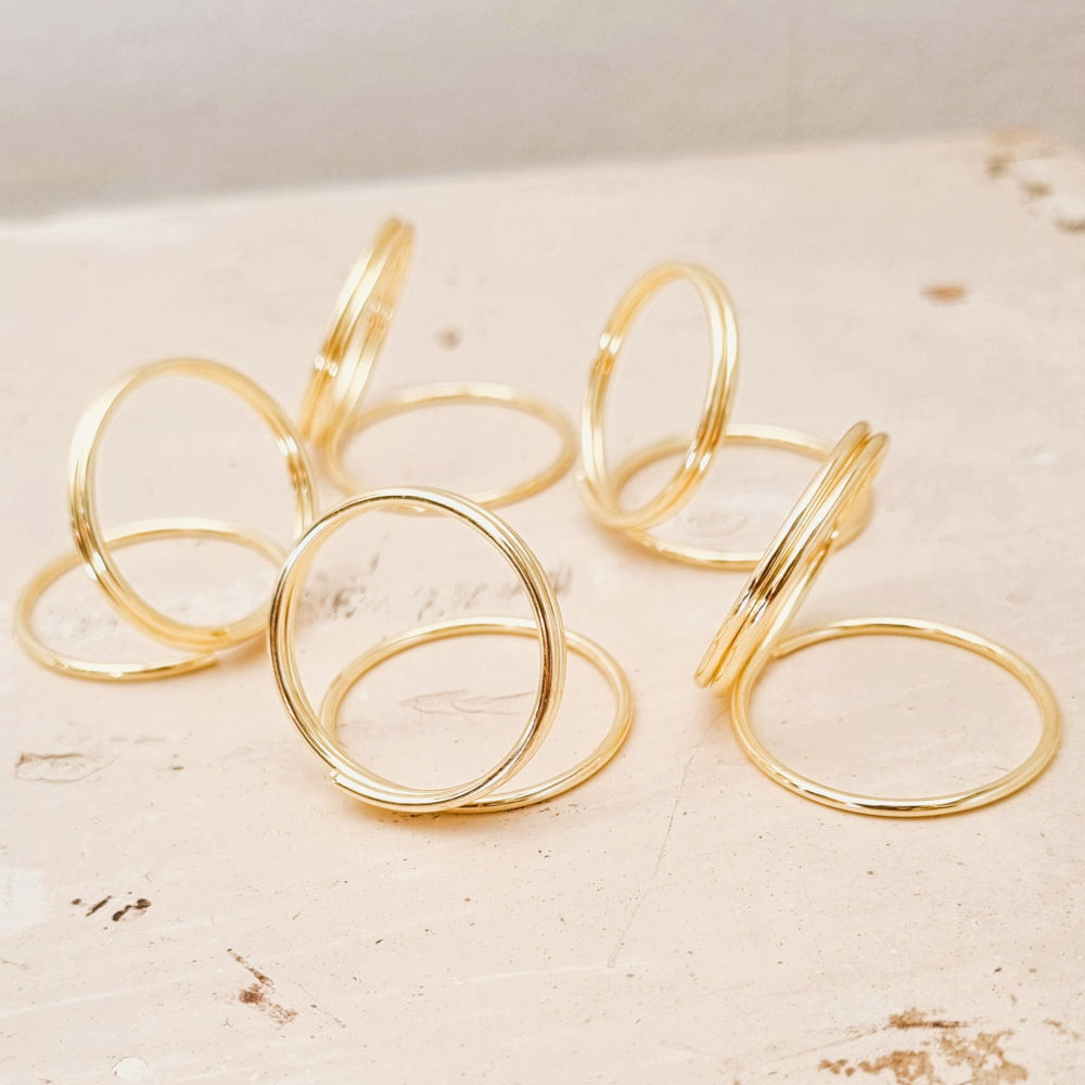 Kaarthouders | rond | goud | 25 stuks