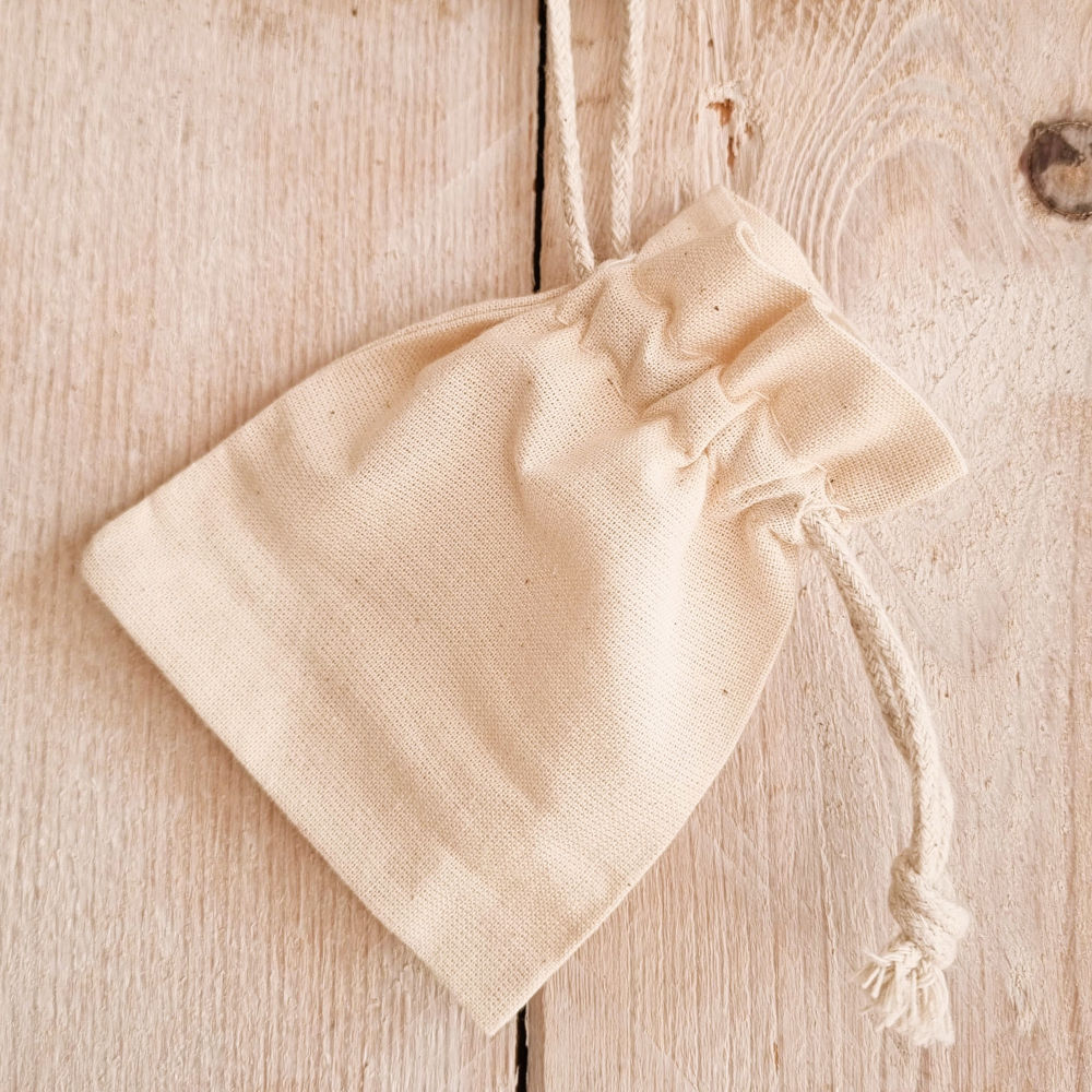 Katoenen zakjes | naturel | 10 x 8 cm