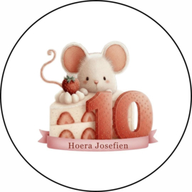Muisjes traktatie stickers met naam