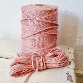 Jute touw | roze | 3mm | 10 meter