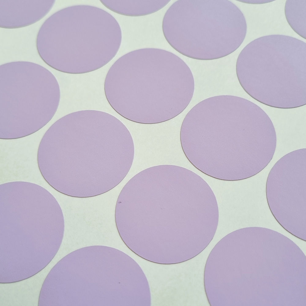 Ronde lila sluitzegels | 3 cm |  50 stuks
