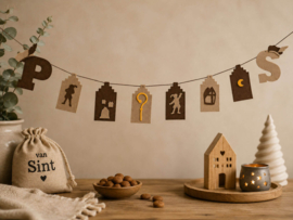 Sinterklaasslinger van 100% Wolvilt - Traditioneel & Duurzaam