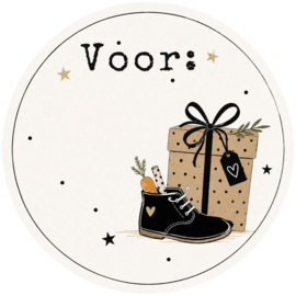 Sinterklaas Cadeaustickers "Voor:"