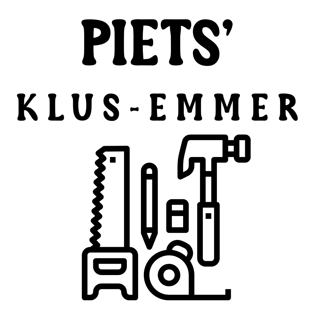Klus-emmer sticker | 20 x 18 cm