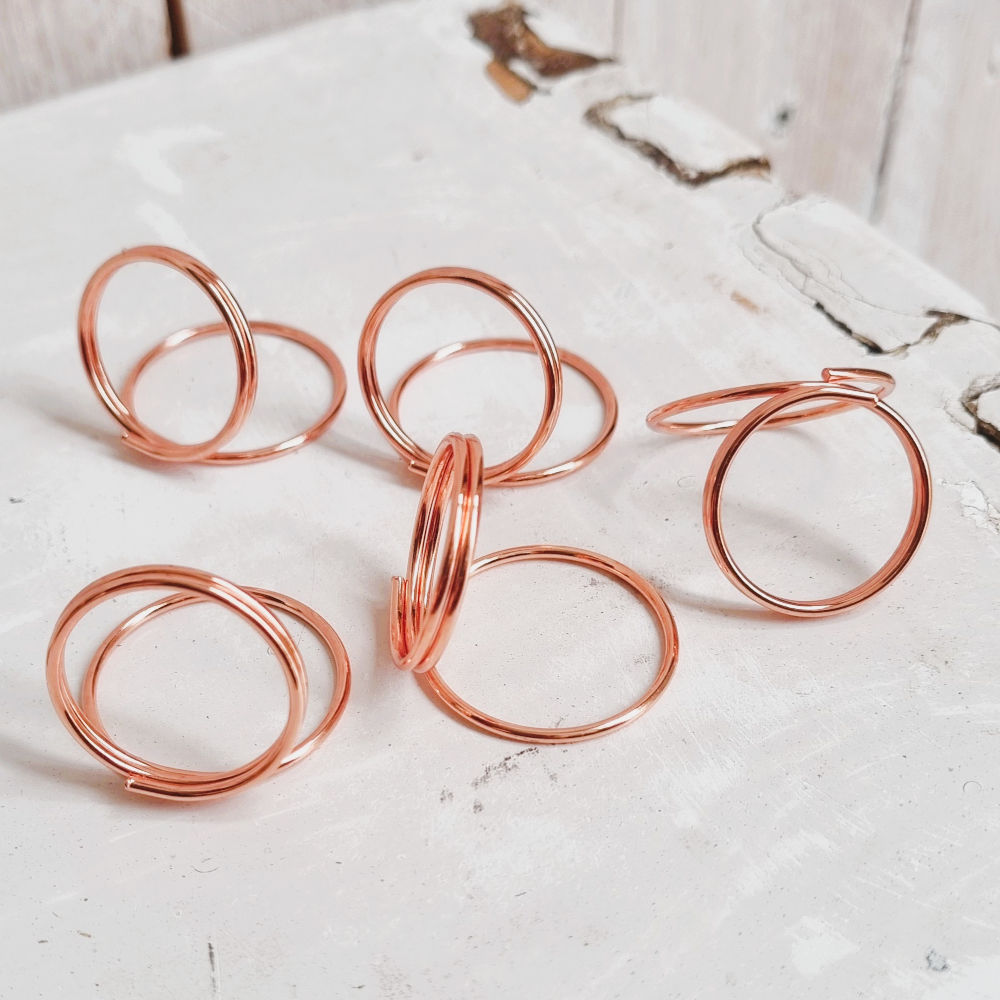Kaarthouders | rond | rosegold | 25 stuks