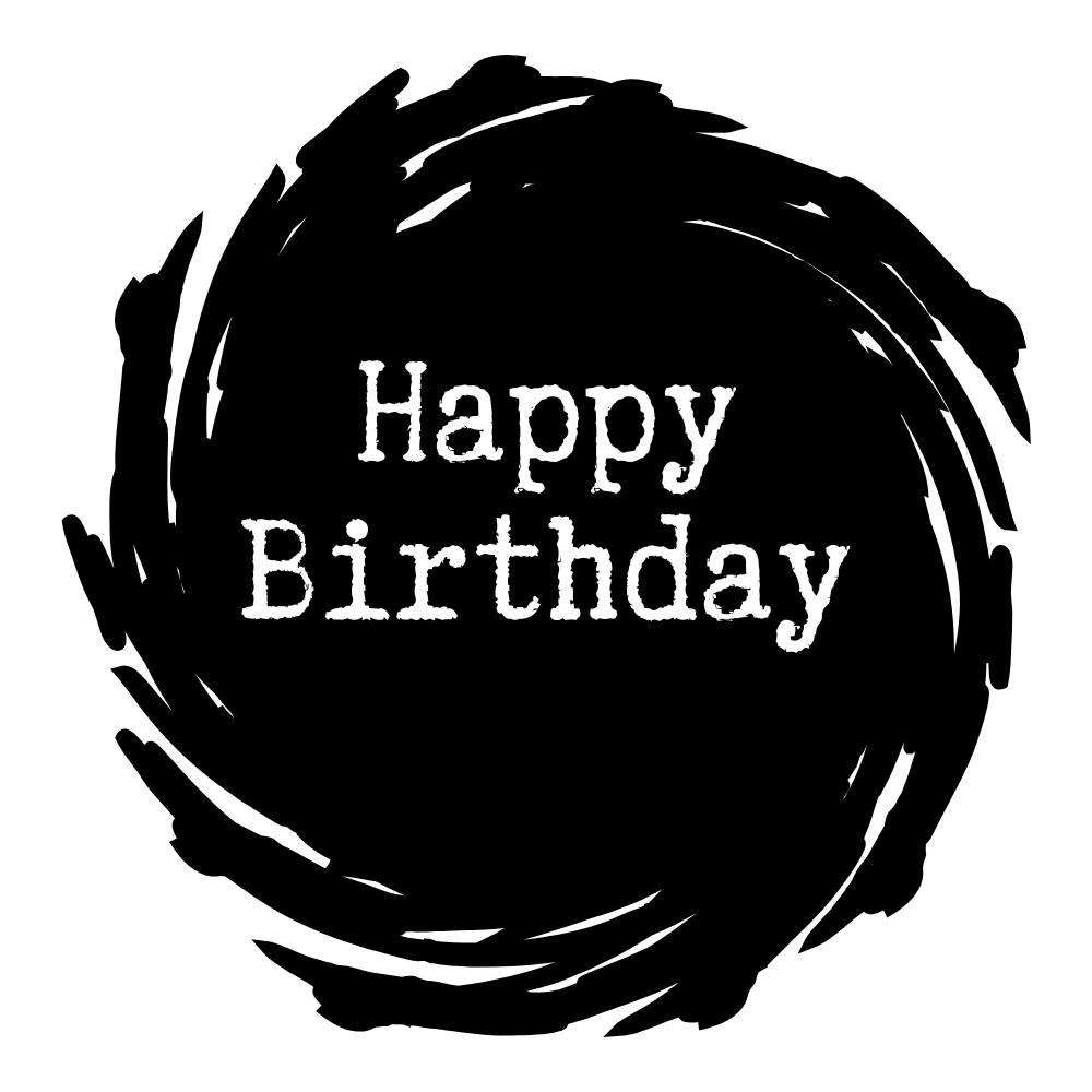 Verjaardags stickers | Happy Birthday | 5 cm | vanaf 10 stuks