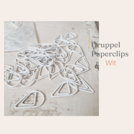 Witte Paperclips - 25 stuks